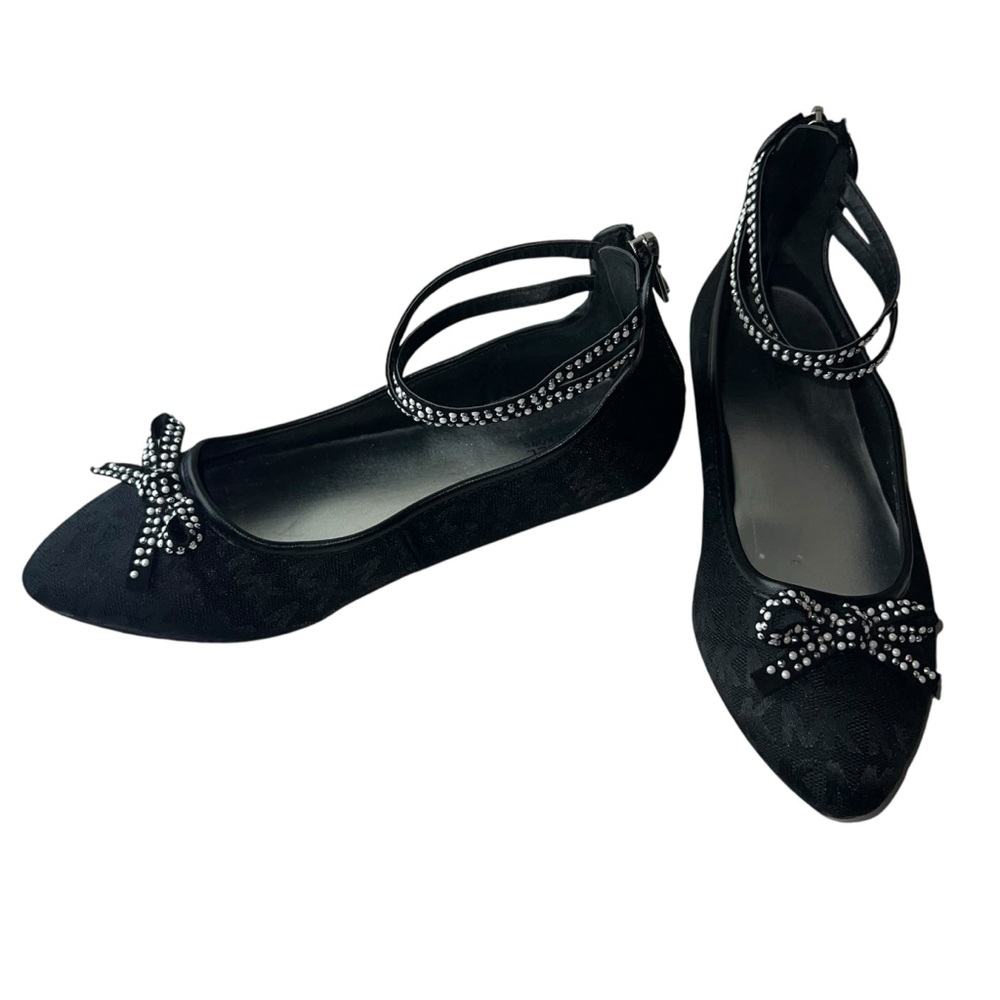 Michael Kors Black Dress Shoes with Silver Accents
